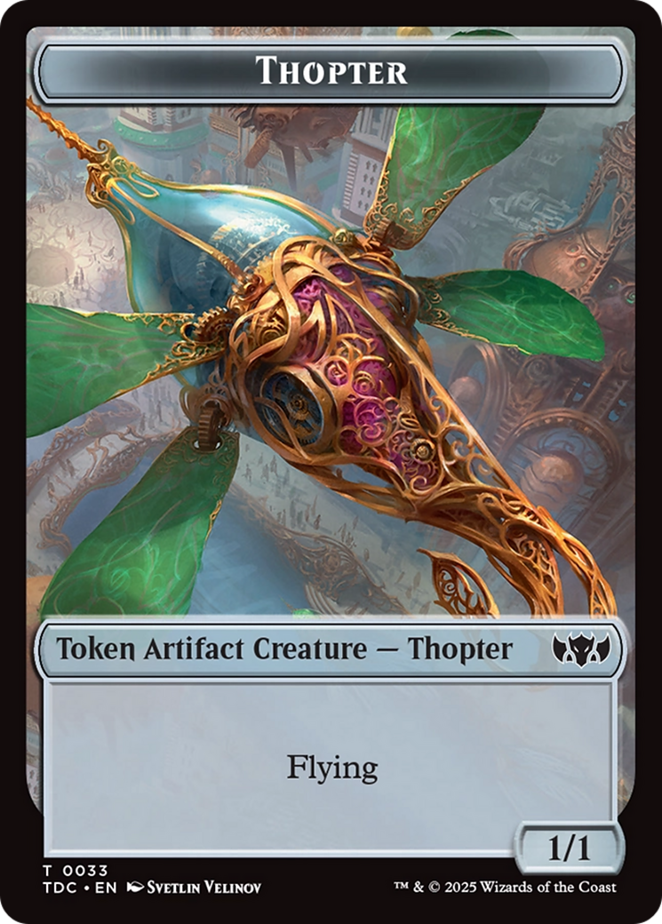 Thopter // Bird Double-Sided Token [Tarkir: Dragonstorm Commander Tokens] | Jomio and Rueliete's Cards and Comics