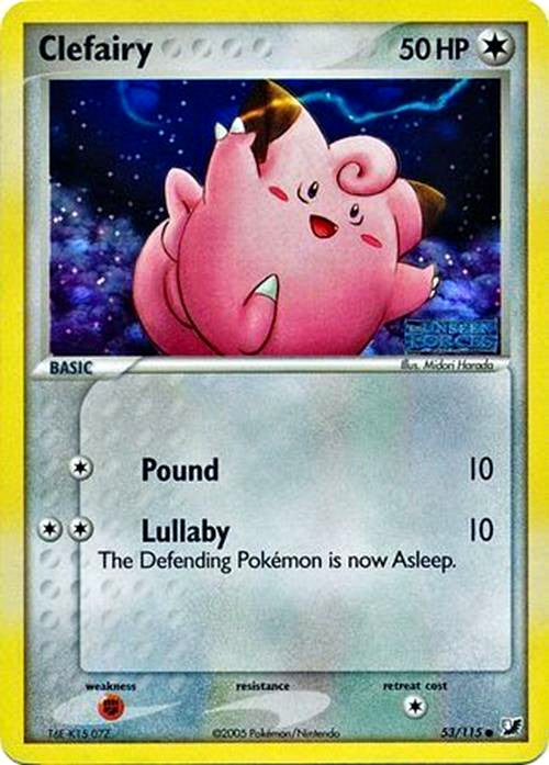Clefairy (53/115) (Stamped) [EX: Unseen Forces] | Jomio and Rueliete's Cards and Comics