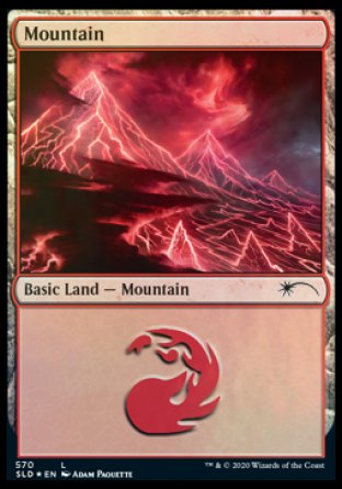 Mountain (Lightning) (570) [Secret Lair Drop Promos] | Jomio and Rueliete's Cards and Comics
