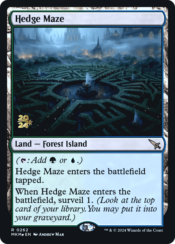 Hedge Maze [Murders at Karlov Manor Prerelease Promos] | Jomio and Rueliete's Cards and Comics