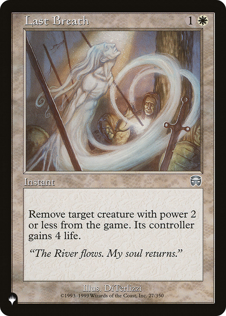Last Breath [The List] | Jomio and Rueliete's Cards and Comics