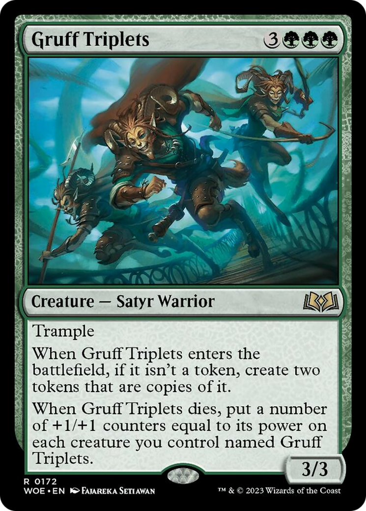 Gruff Triplets [Wilds of Eldraine] | Jomio and Rueliete's Cards and Comics