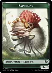 Saproling // Dragon (0021) Double-Sided Token [Commander Masters Tokens] | Jomio and Rueliete's Cards and Comics