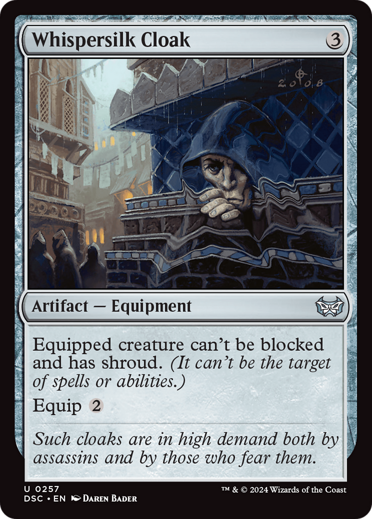 Whispersilk Cloak [Duskmourn: House of Horror Commander] | Jomio and Rueliete's Cards and Comics