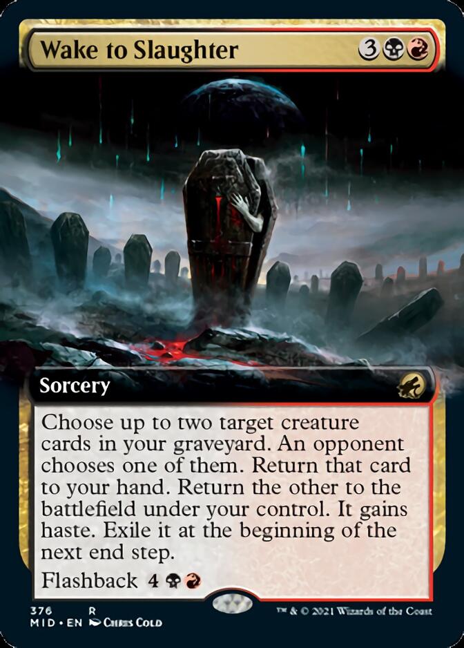 Wake to Slaughter (Extended Art) [Innistrad: Midnight Hunt] | Jomio and Rueliete's Cards and Comics
