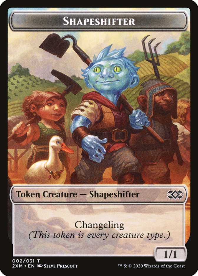 Myr (007) // Shapeshifter Double-Sided Token [Double Masters Tokens] | Jomio and Rueliete's Cards and Comics
