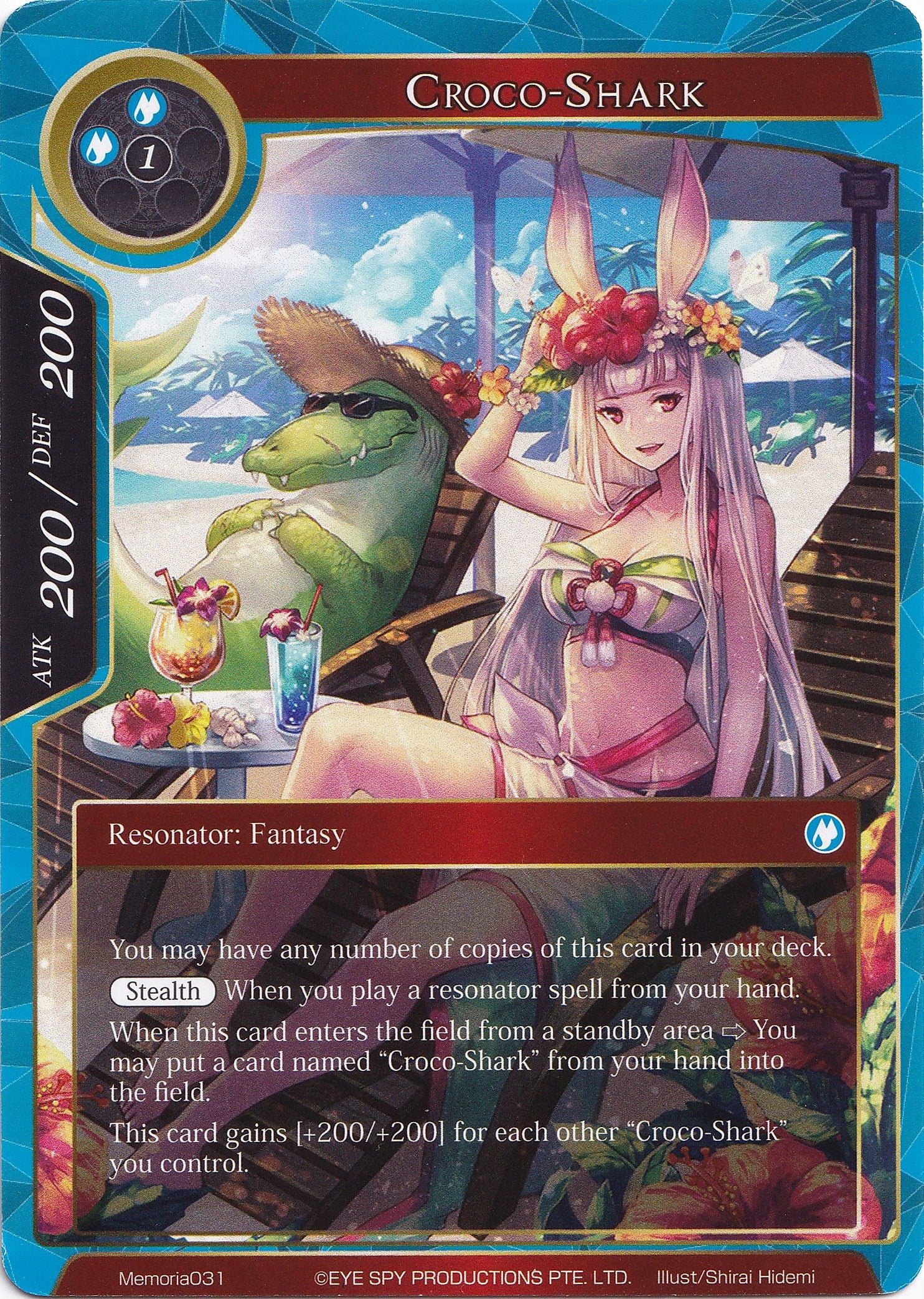 Croco-Shark (Memoria031) [Alice Origin Memoria Cards] | Jomio and Rueliete's Cards and Comics