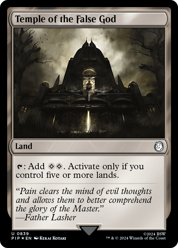 Temple of the False God (Surge Foil) [Fallout] | Jomio and Rueliete's Cards and Comics
