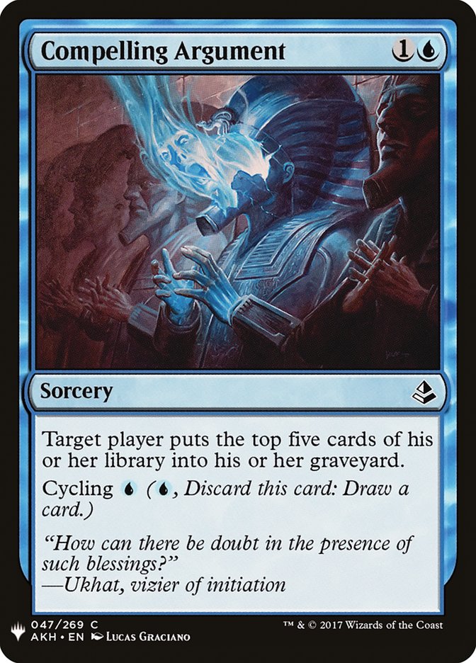 Compelling Argument [Mystery Booster] | Jomio and Rueliete's Cards and Comics
