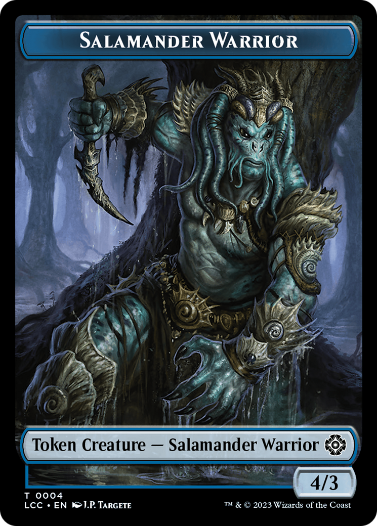 Salamander Warrior // Shapeshifter Double-Sided Token [The Lost Caverns of Ixalan Commander Tokens] | Jomio and Rueliete's Cards and Comics