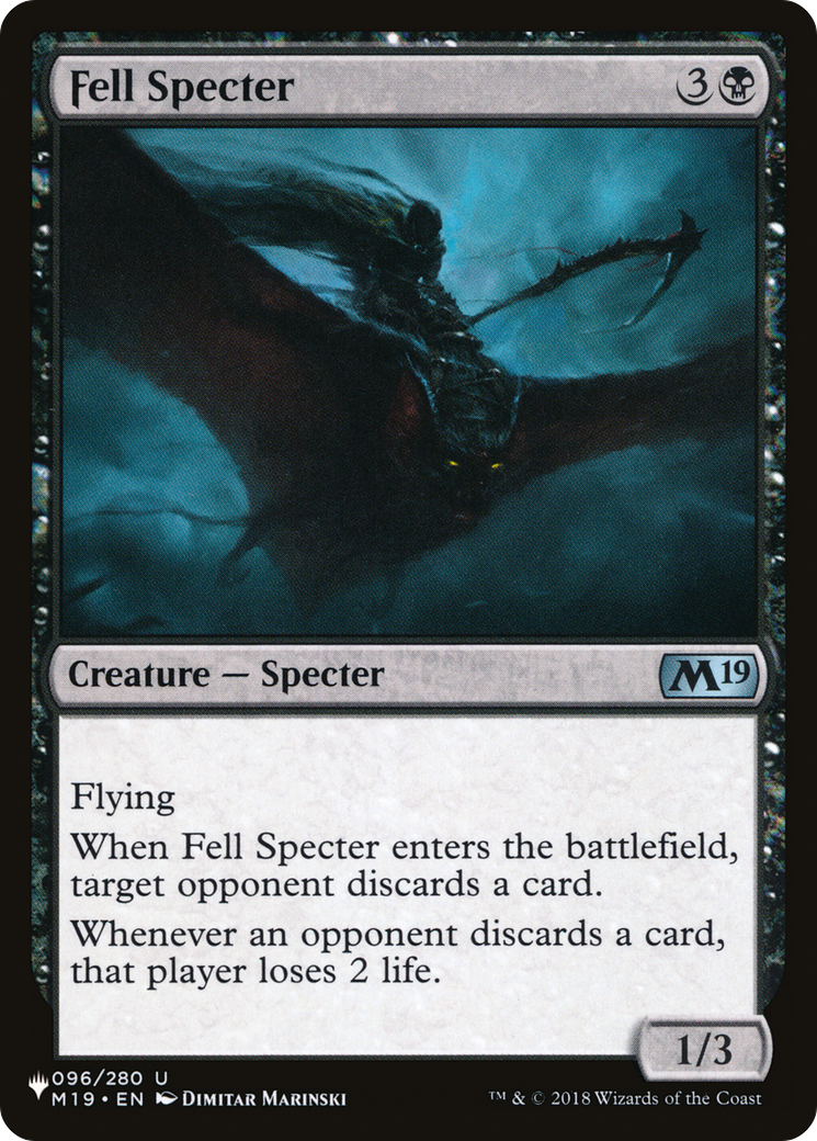 Fell Specter [The List] | Jomio and Rueliete's Cards and Comics
