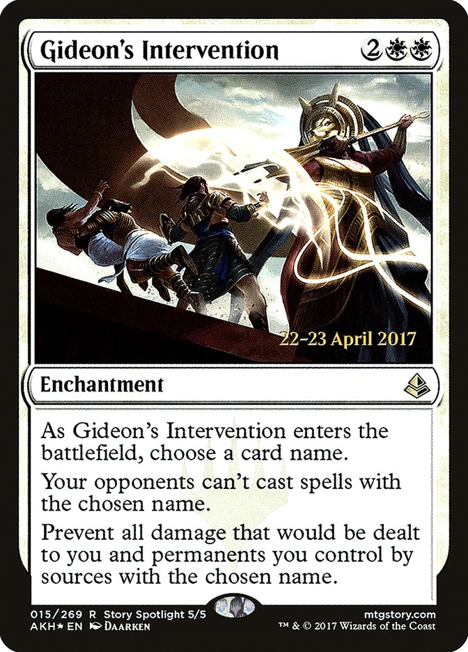 Gideon's Intervention [Amonkhet Prerelease Promos] | Jomio and Rueliete's Cards and Comics