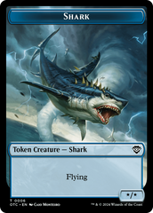 Ape // Shark Double-Sided Token [Outlaws of Thunder Junction Commander Tokens] | Jomio and Rueliete's Cards and Comics