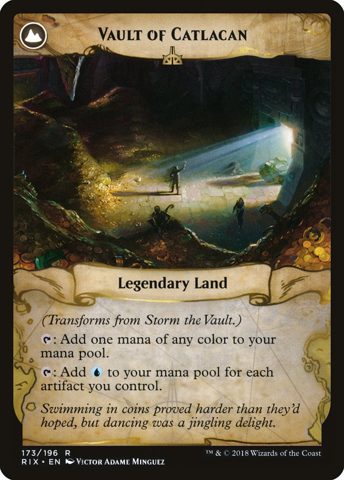 Storm the Vault // Vault of Catlacan [Rivals of Ixalan] | Jomio and Rueliete's Cards and Comics