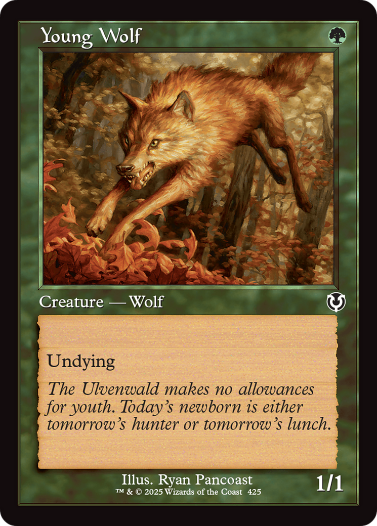 Young Wolf (Retro Frame) [Innistrad Remastered] | Jomio and Rueliete's Cards and Comics