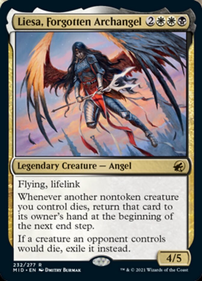 Liesa, Forgotten Archangel [Innistrad: Midnight Hunt] | Jomio and Rueliete's Cards and Comics