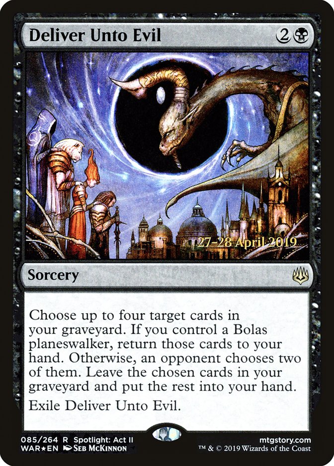 Deliver Unto Evil [War of the Spark Prerelease Promos] | Jomio and Rueliete's Cards and Comics