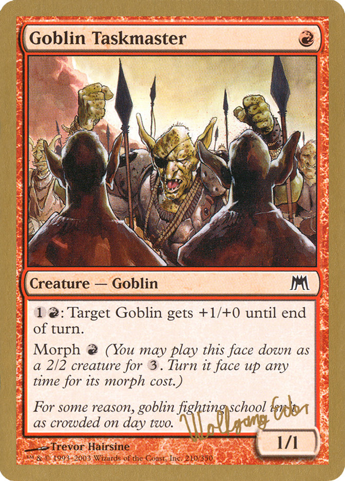 Goblin Taskmaster (Wolfgang Eder) [World Championship Decks 2003] | Jomio and Rueliete's Cards and Comics