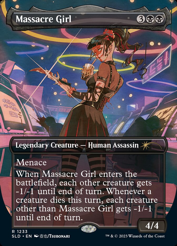 Massacre Girl (Borderless) [Secret Lair Drop Series] | Jomio and Rueliete's Cards and Comics