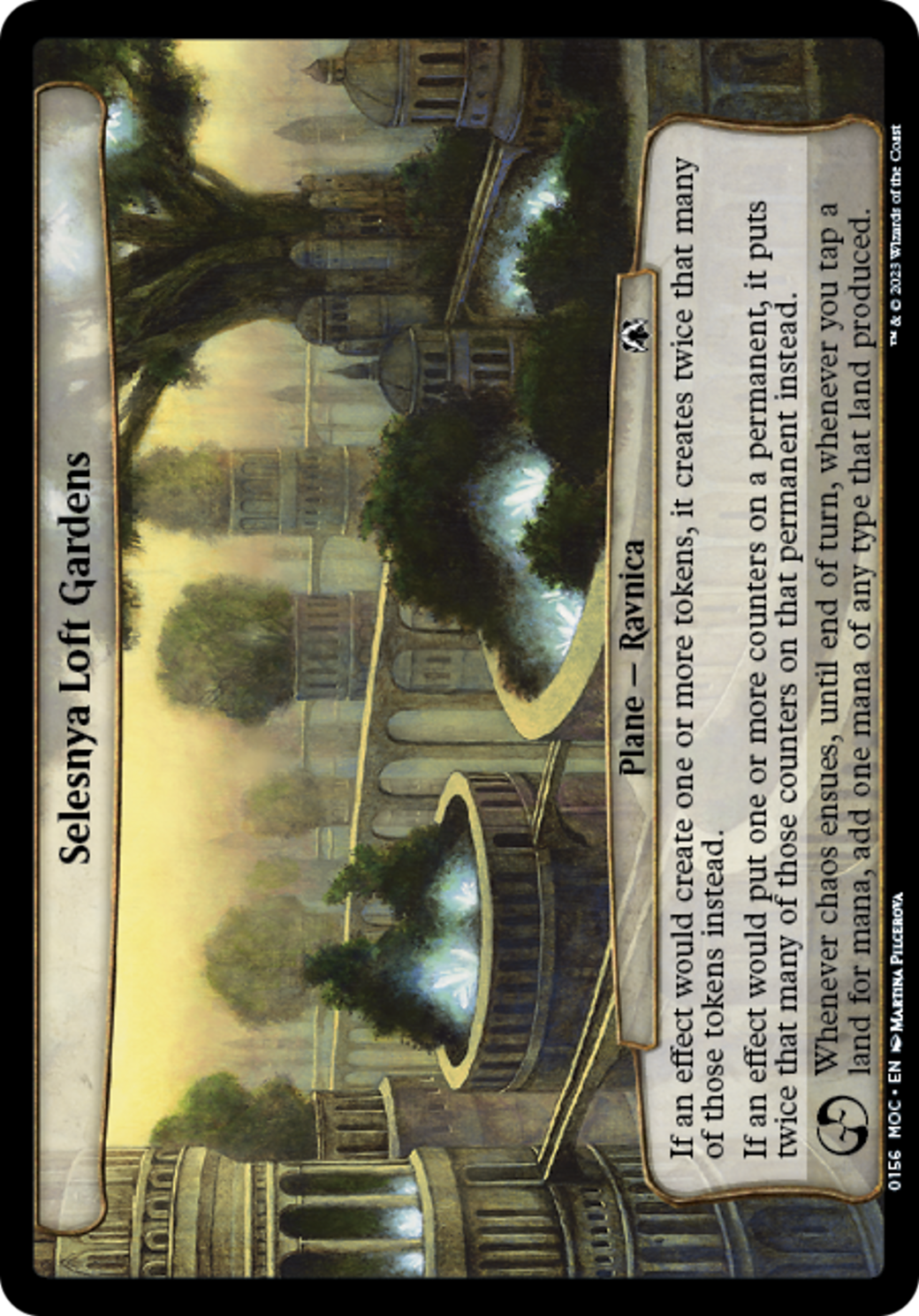 Selesnya Loft Gardens [March of the Machine Commander] | Jomio and Rueliete's Cards and Comics