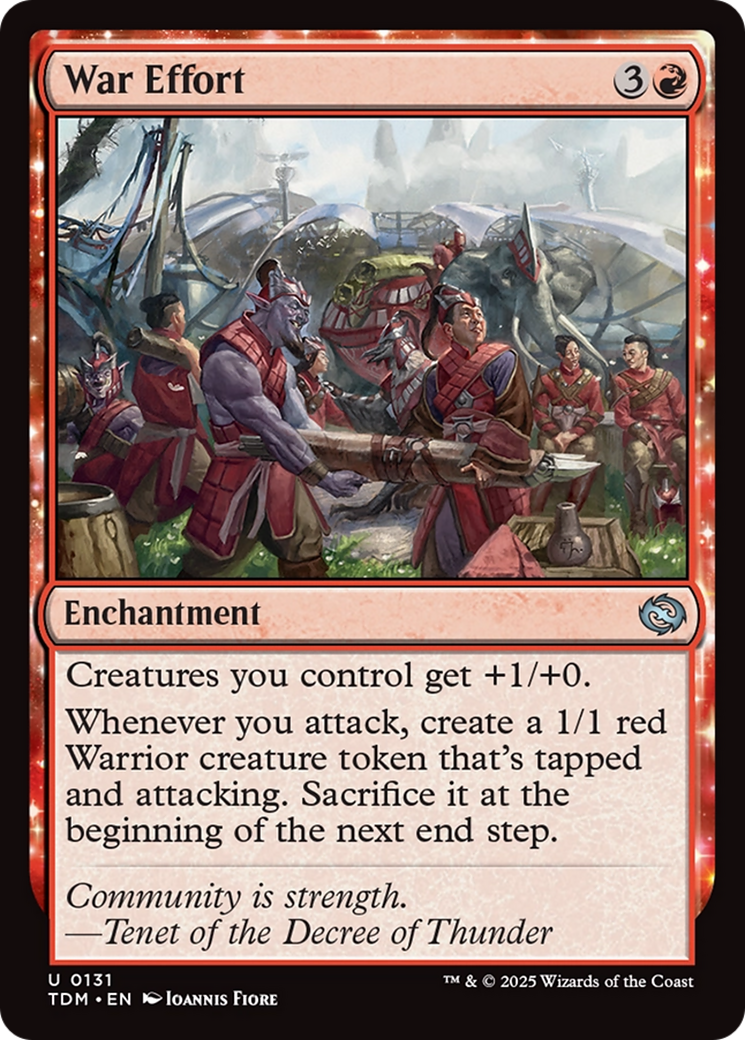 War Effort [Tarkir: Dragonstorm] | Jomio and Rueliete's Cards and Comics