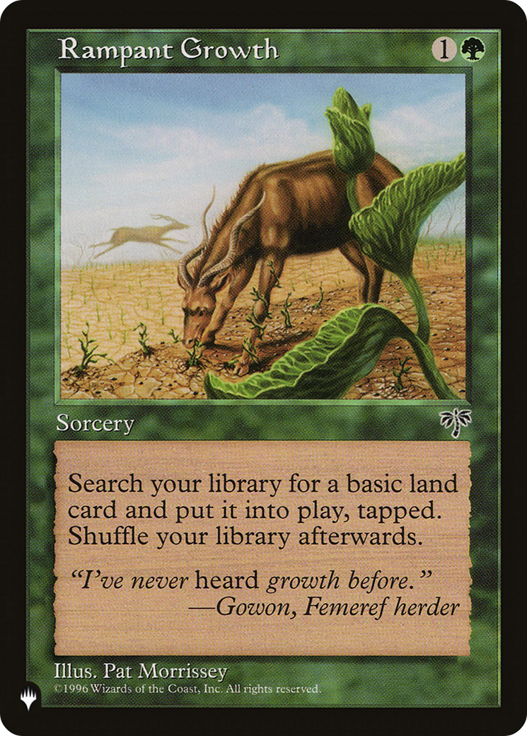 Rampant Growth (MIR) [The List] | Jomio and Rueliete's Cards and Comics