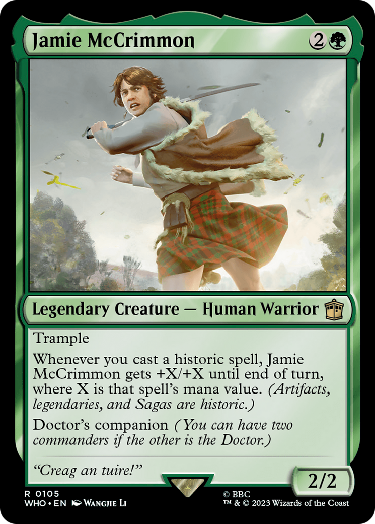 Jamie McCrimmon (Extended Art) [Doctor Who] | Jomio and Rueliete's Cards and Comics