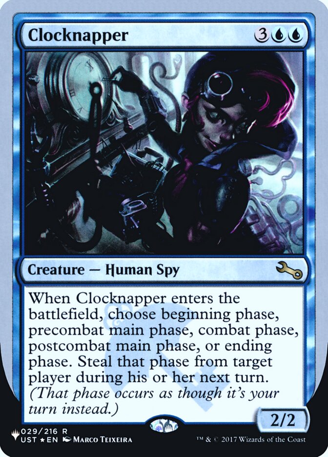 Clocknapper (Unfinity Foil Edition) [The List] | Jomio and Rueliete's Cards and Comics