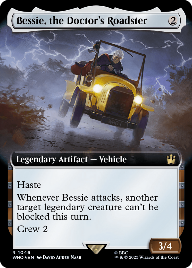 Bessie, the Doctor's Roadster (Extended Art) (Surge Foil) [Doctor Who] | Jomio and Rueliete's Cards and Comics