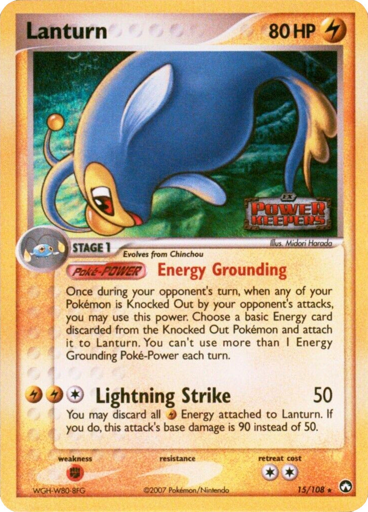 Lanturn (15/108) (Stamped) [EX: Power Keepers] | Jomio and Rueliete's Cards and Comics
