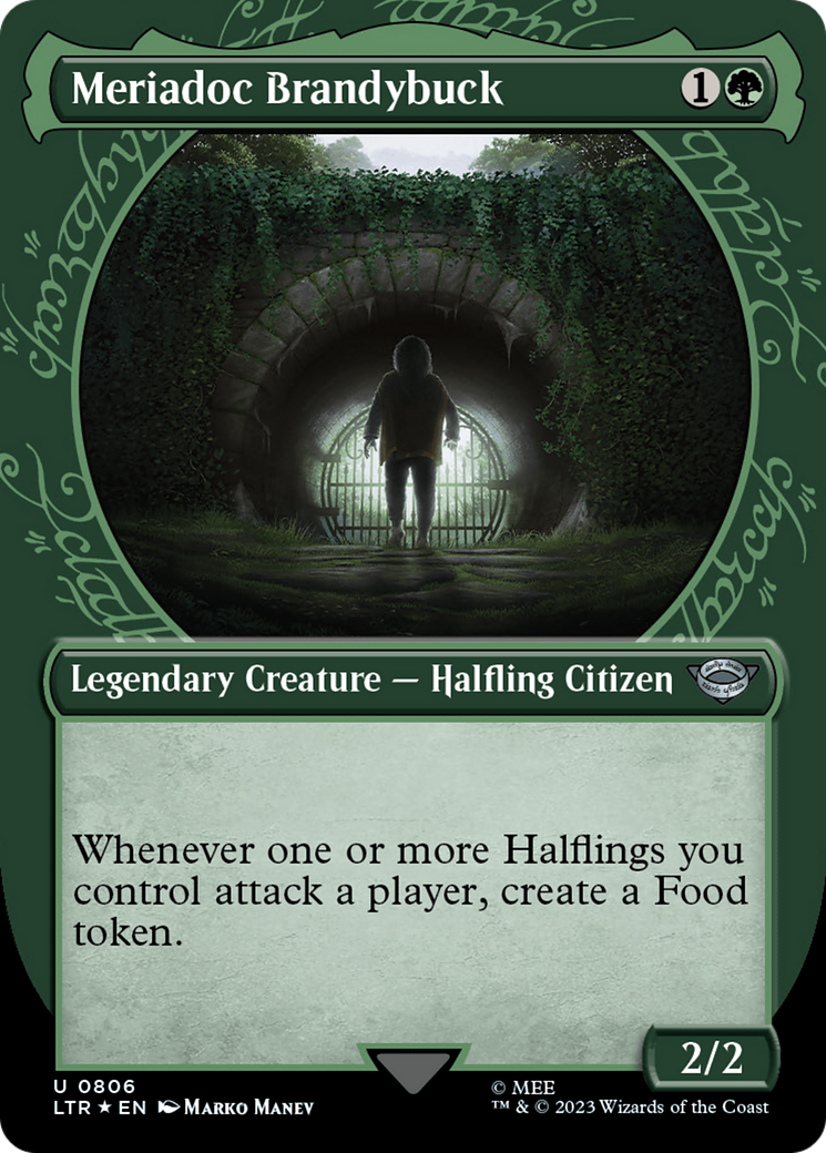 Meriadoc Brandybuck (Showcase) (Surge Foil) [The Lord of the Rings: Tales of Middle-Earth] | Jomio and Rueliete's Cards and Comics