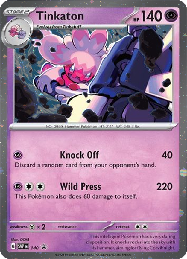 Tinkaton (SVP140) (Cosmos Holo) [Scarlet & Violet: Black Star Promos] | Jomio and Rueliete's Cards and Comics