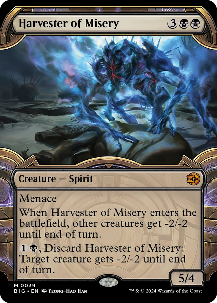 Harvester of Misery (Showcase) [Outlaws of Thunder Junction: The Big Score] | Jomio and Rueliete's Cards and Comics