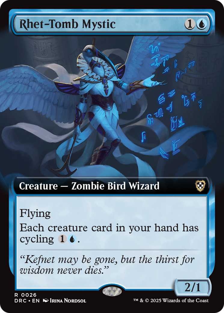 Rhet-Tomb Mystic (Extended Art) [Aetherdrift Commander] | Jomio and Rueliete's Cards and Comics