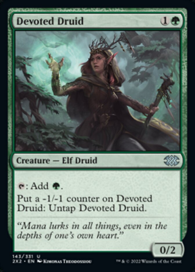Devoted Druid [Double Masters 2022] | Jomio and Rueliete's Cards and Comics