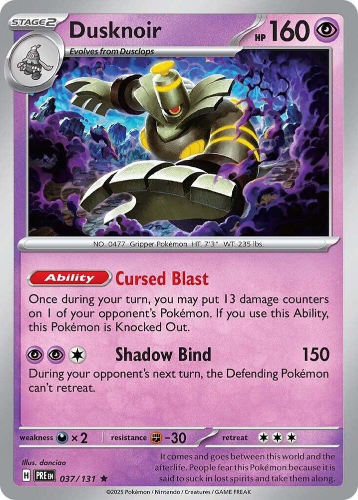 Dusknoir (037/131) [Scarlet & Violet: Prismatic Evolutions] | Jomio and Rueliete's Cards and Comics