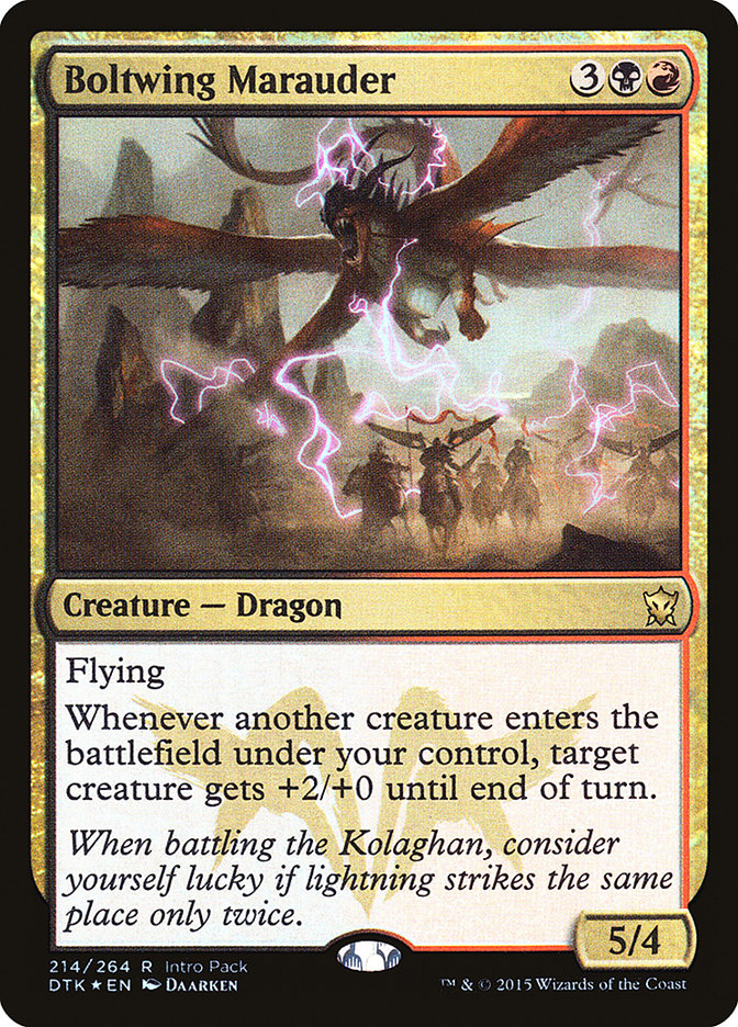 Boltwing Marauder (Intro Pack) [Dragons of Tarkir Promos] | Jomio and Rueliete's Cards and Comics