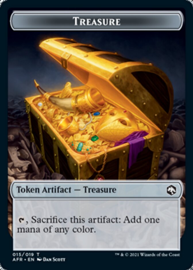 Treasure // Angel Double-Sided Token [Dungeons & Dragons: Adventures in the Forgotten Realms Tokens] | Jomio and Rueliete's Cards and Comics
