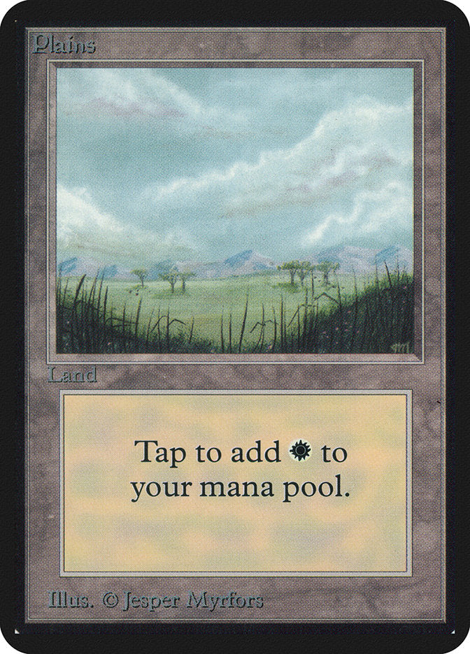 Plains (287) [Alpha Edition] | Jomio and Rueliete's Cards and Comics