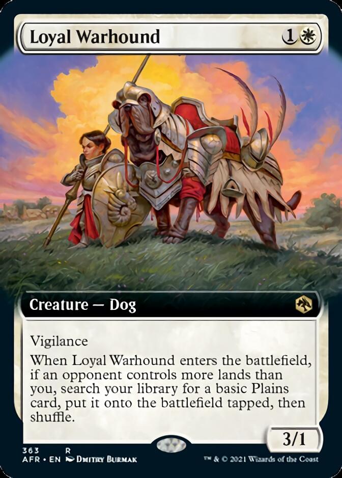 Loyal Warhound (Extended Art) [Dungeons & Dragons: Adventures in the Forgotten Realms] | Jomio and Rueliete's Cards and Comics