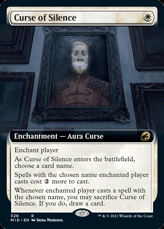 Curse of Silence (Extended Art) [Innistrad: Midnight Hunt] | Jomio and Rueliete's Cards and Comics