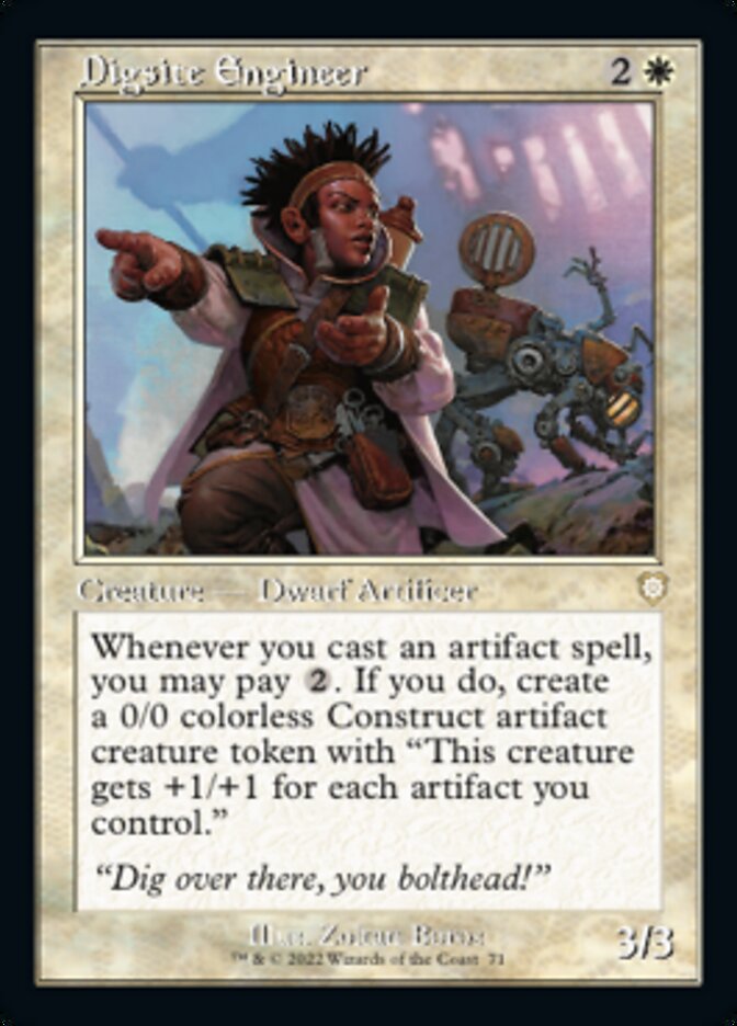 Digsite Engineer (Retro) [The Brothers' War Commander] | Jomio and Rueliete's Cards and Comics
