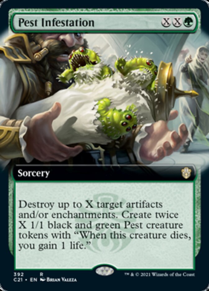 Pest Infestation (Extended Art) [Commander 2021] | Jomio and Rueliete's Cards and Comics