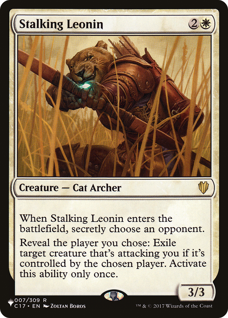 Stalking Leonin [The List] | Jomio and Rueliete's Cards and Comics