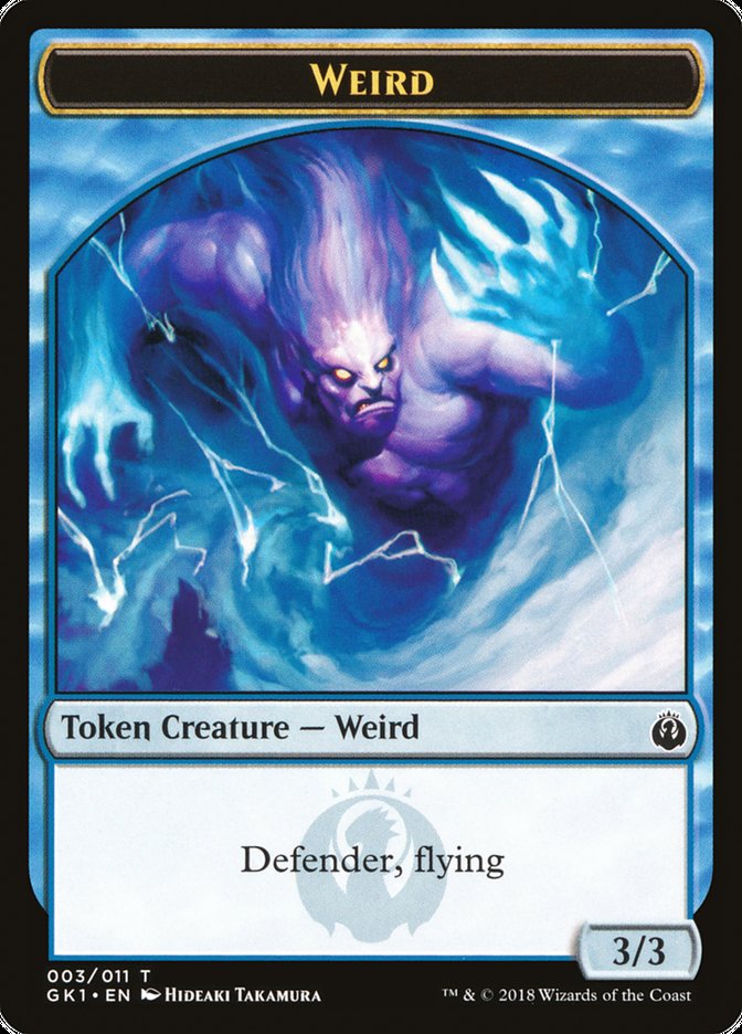 Weird // Goblin Double-Sided Token [Guilds of Ravnica Guild Kit Tokens] | Jomio and Rueliete's Cards and Comics