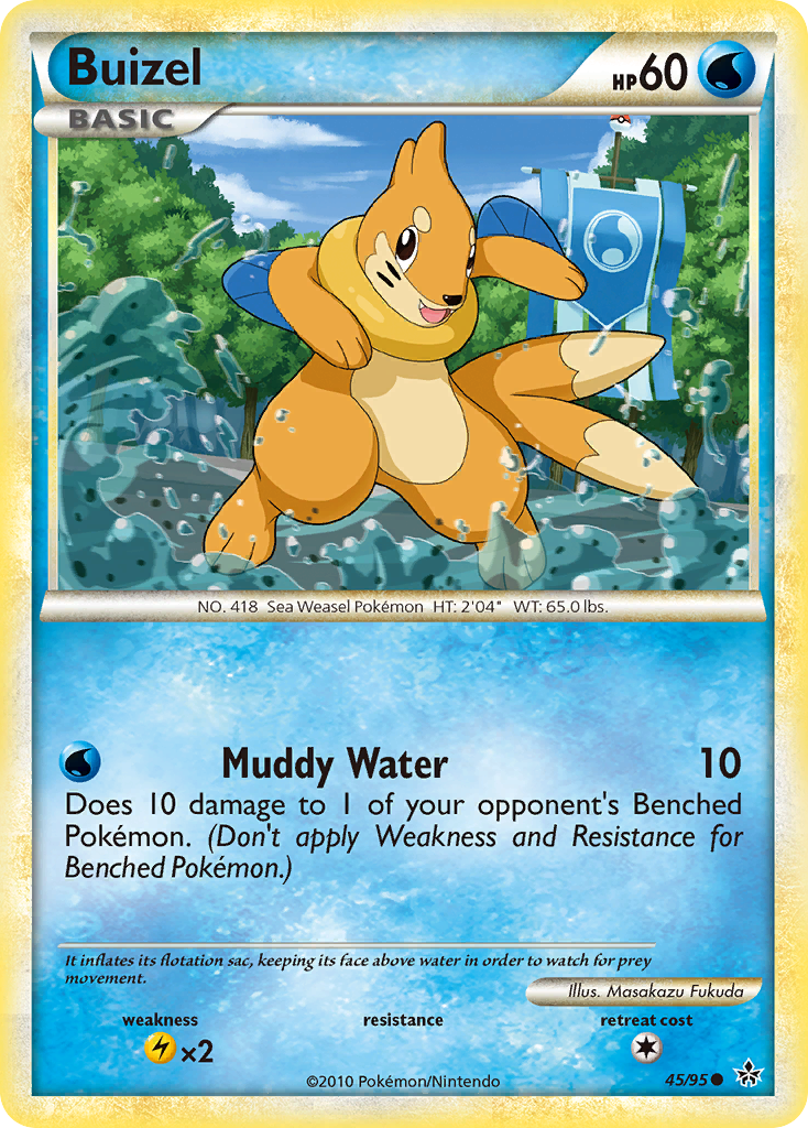 Buizel (45/95) [HeartGold & SoulSilver: Unleashed] | Jomio and Rueliete's Cards and Comics