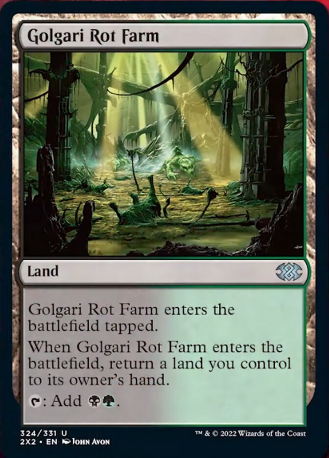 Golgari Rot Farm [Double Masters 2022] | Jomio and Rueliete's Cards and Comics