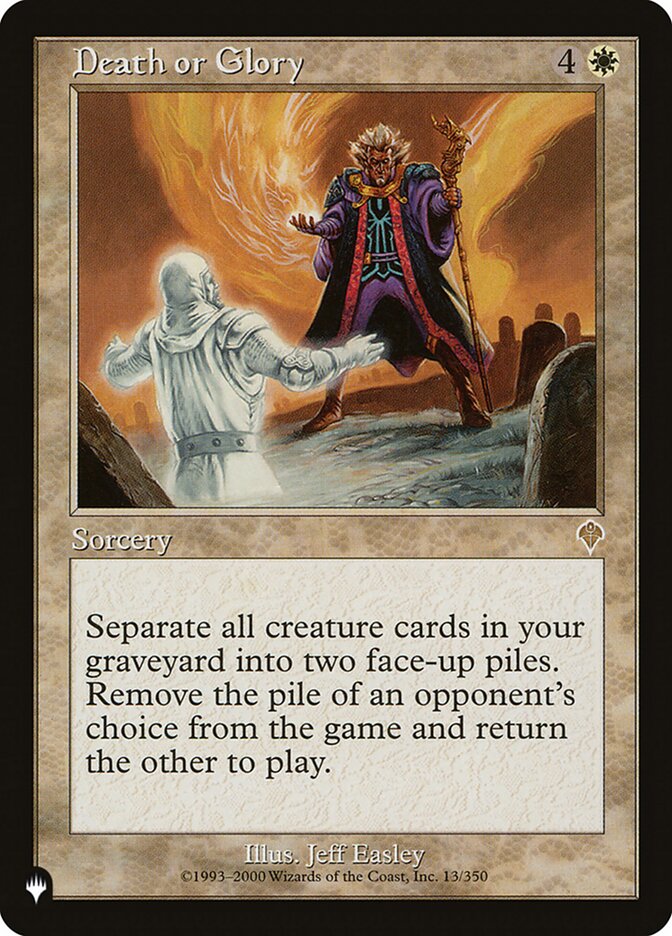 Death or Glory [The List] | Jomio and Rueliete's Cards and Comics