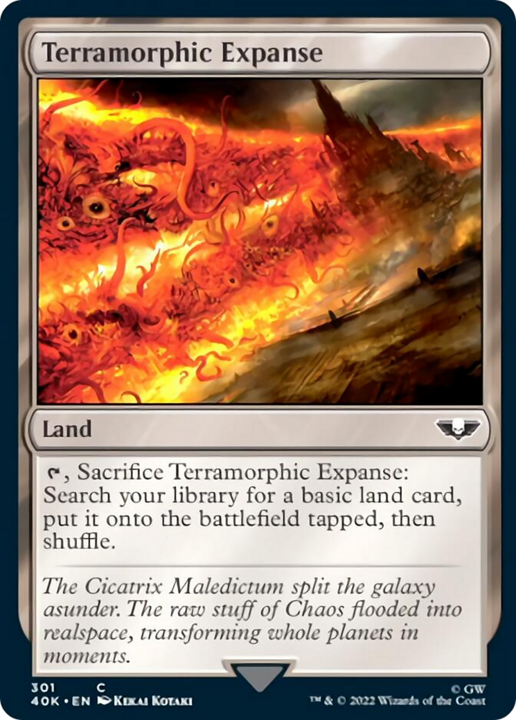 Terramorphic Expanse (Surge Foil) [Warhammer 40,000] | Jomio and Rueliete's Cards and Comics