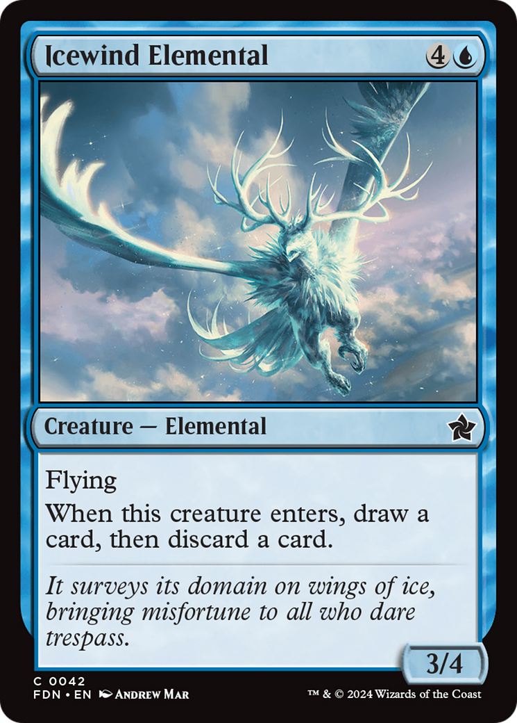 Icewind Elemental [Foundations] | Jomio and Rueliete's Cards and Comics